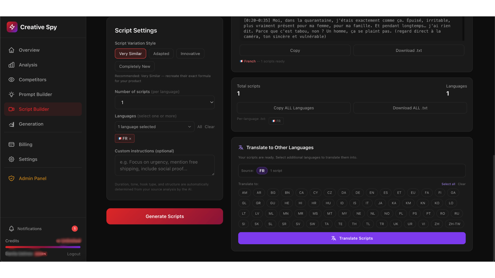 Script Builder
